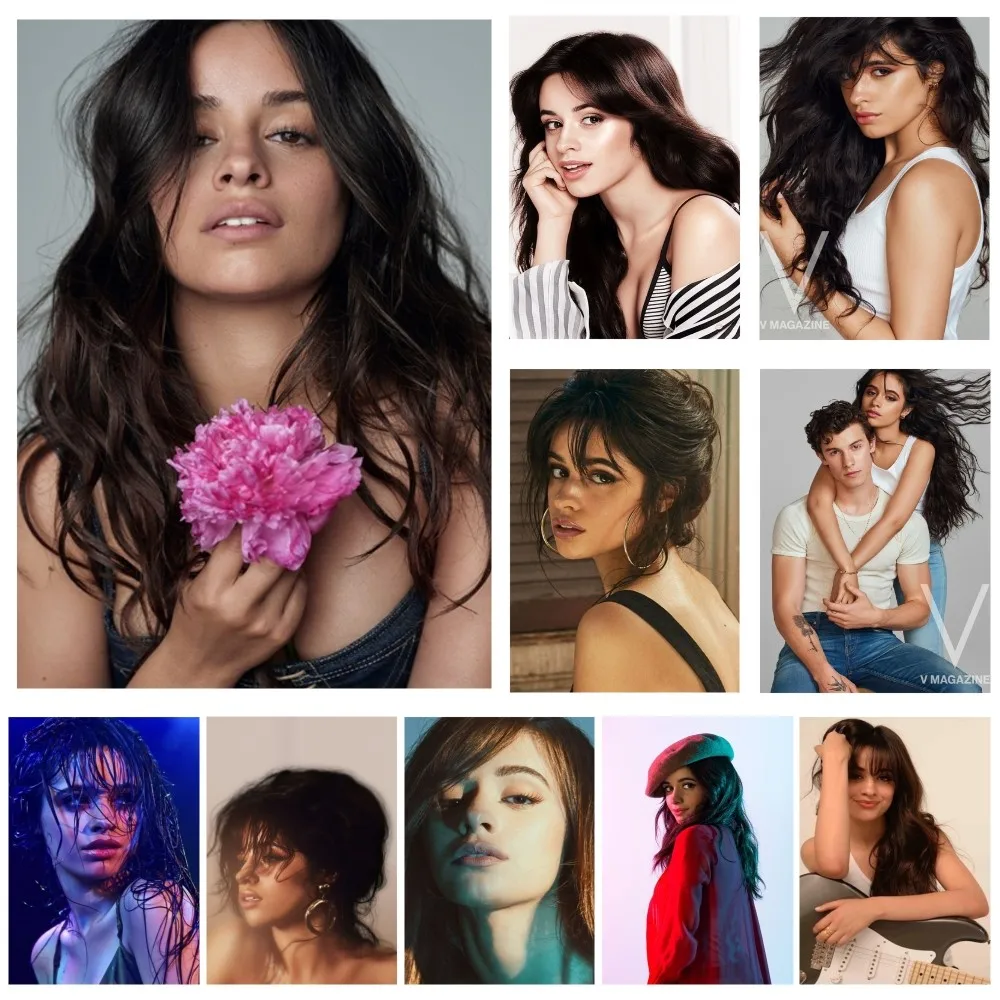 

Постер с изображением певицы Камилы-Ц-кабеля, бумажная печать для украшения дома, гостиной, спальни, входа в бар, ресторана, кафе