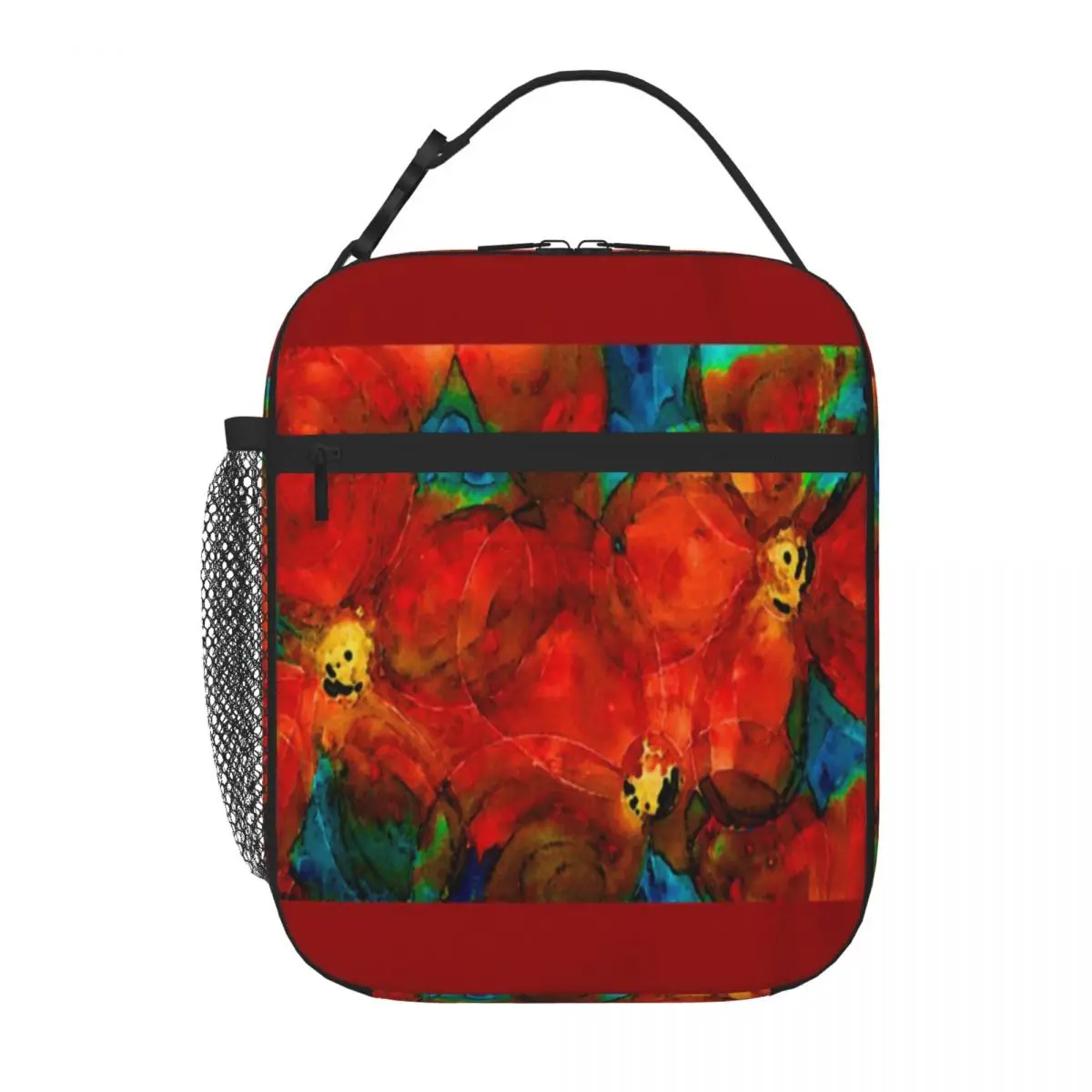 

Ланч-бокс «Сад» с яркими красными цветами от Шарон КАММИНГЗ Шэрон КАММИНГЗ, Ланч-бокс, изоляционные сумки, сумка для ланча для детей