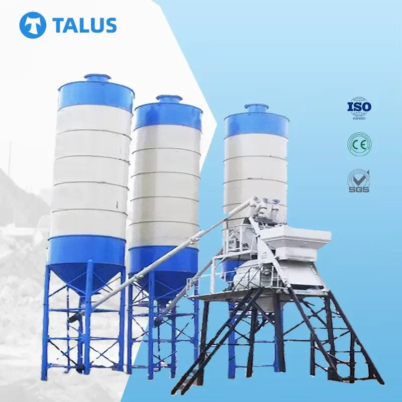 Фото Портативный двухвальный принудительный смеситель Talus 2026 CE с автоматическим управлением, сертифицированный CE ISO, для готовых бетонных смесей №2