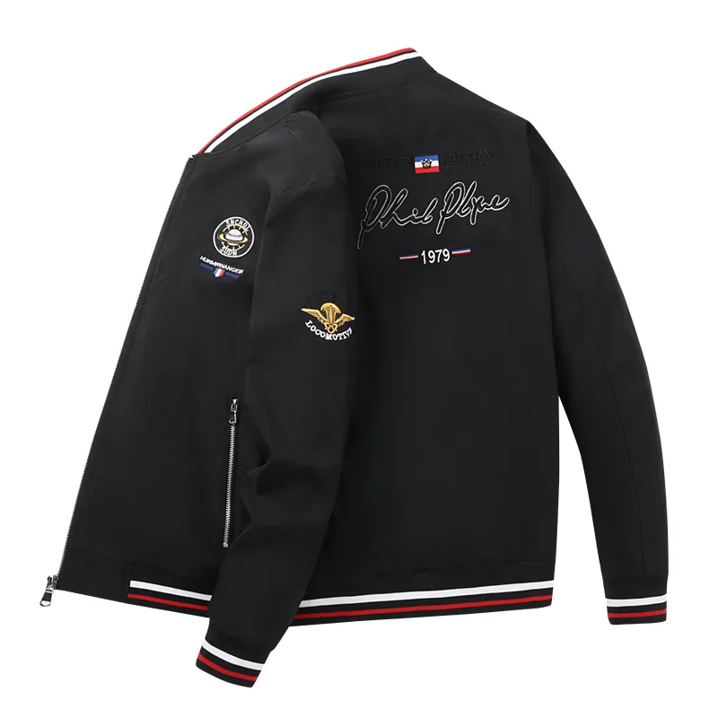 Мужская ветрозащитная куртка Tace & Shark черная или белая осенняя модель 4XL - купить