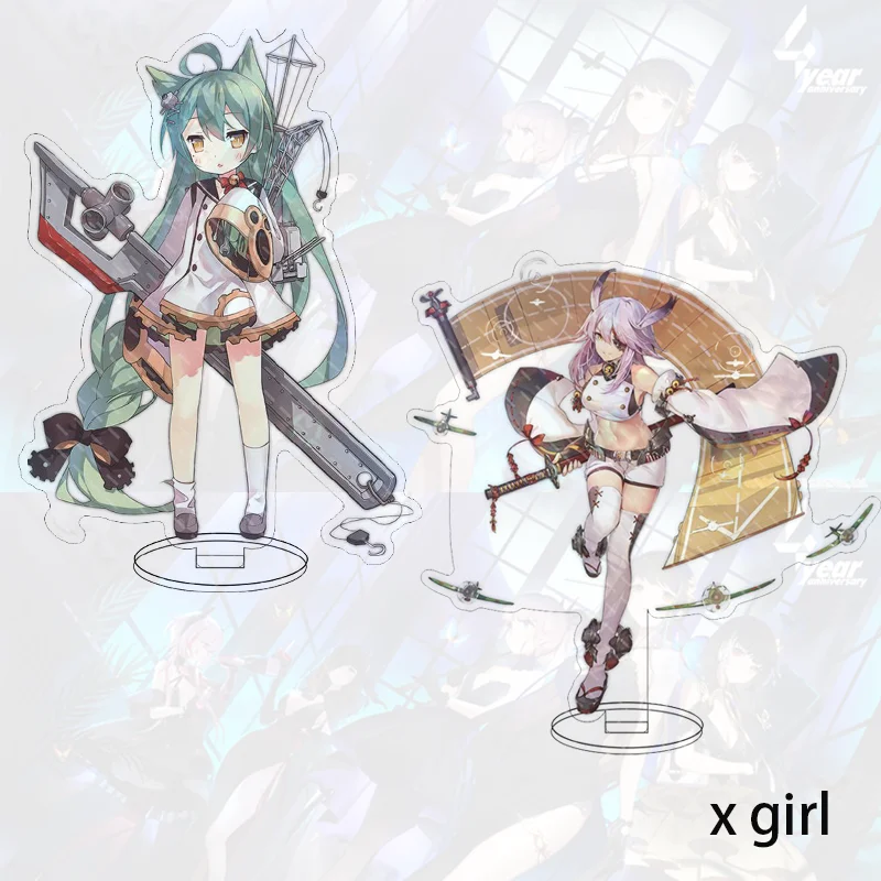 

Azur Lane Game Comic Stand Acrylic 160MM Transparent Double-sided HD Desktop Decoration Fan Collection Children's Gifts