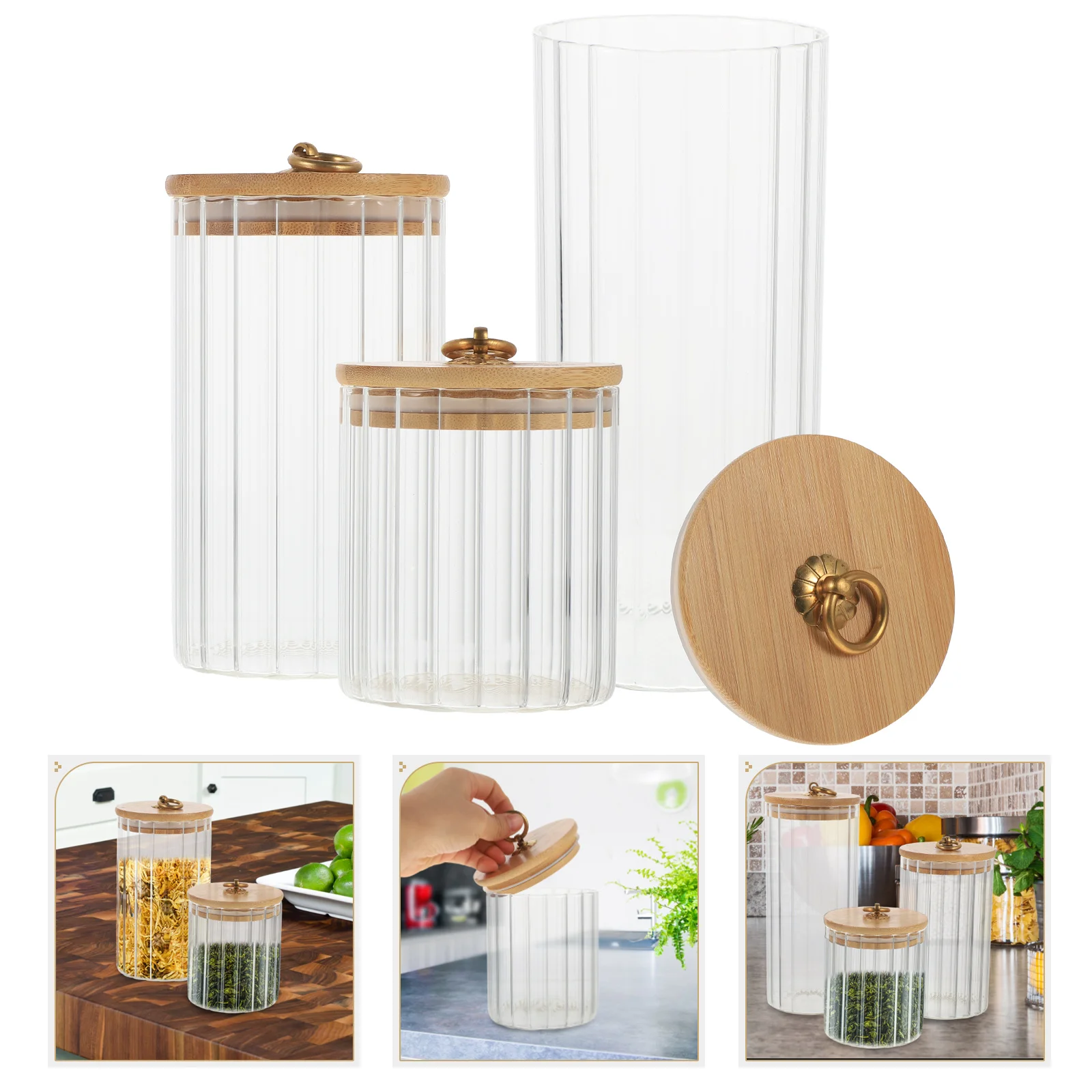 

Storage Jars Jarcontainers Airtight Kitchen Coffee Grain Canisters Canister Sugar Cookie Honey Cereal Buffet Preserving