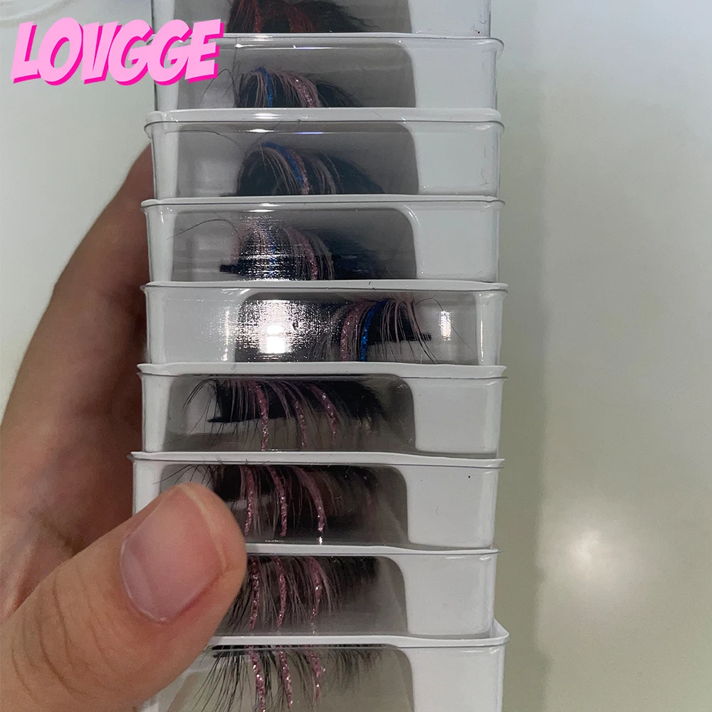 

LOVGGE 5D 3D Mink Glitter Eyelashes Makeup Wholesale Vendor Bulk Order Fluffy Glam Cute Beauty Drop Free Shipping