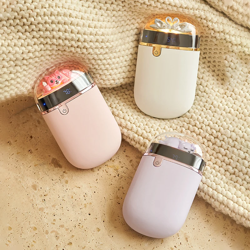 YYHC-4 In1 Функция грелки для рук грелка шеи Power Bank забавный светильник