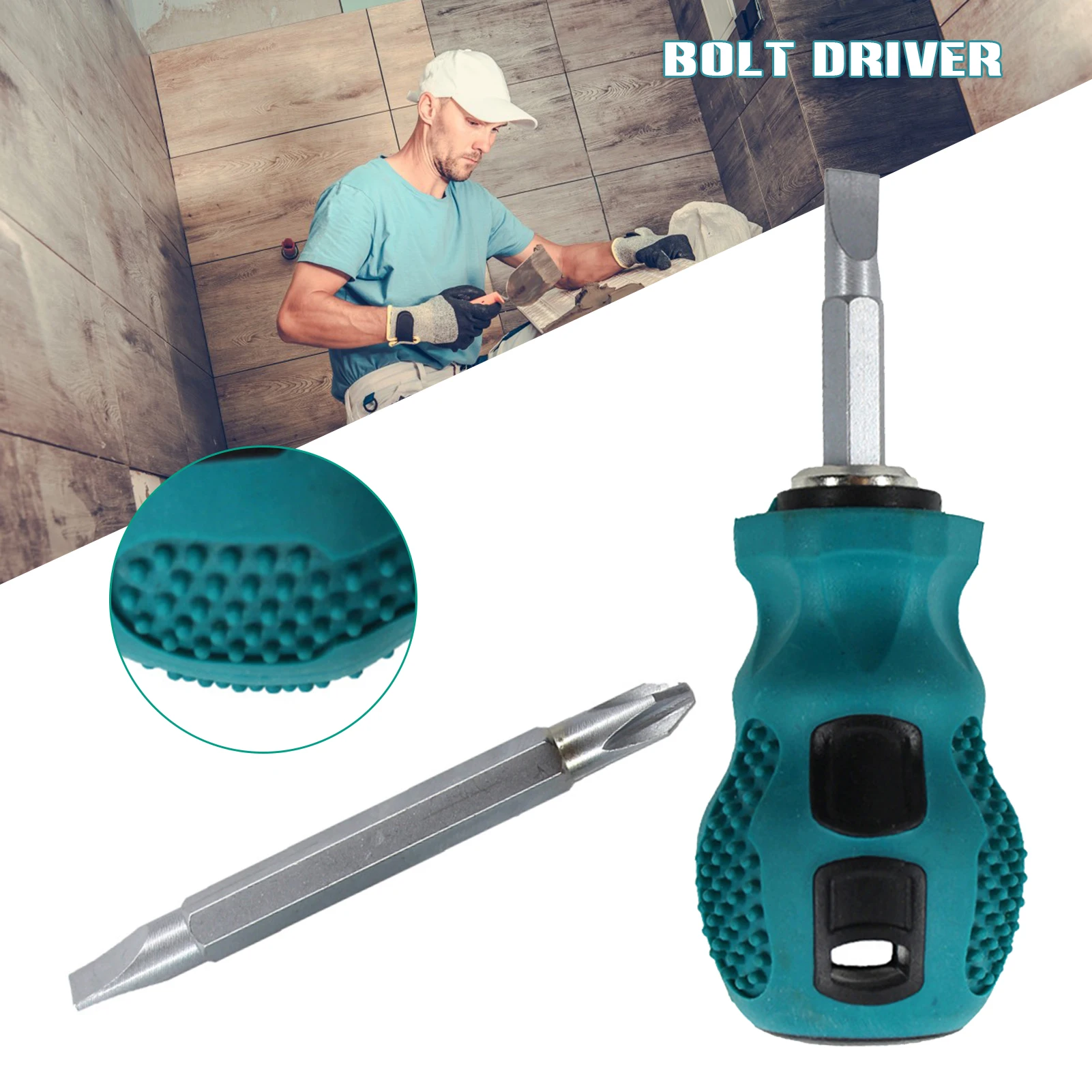 

Small Screwdriver with Magnetic Dual-Purpose Slotted Cross Small Driver Bits Ratchet Screwdriver Set Home