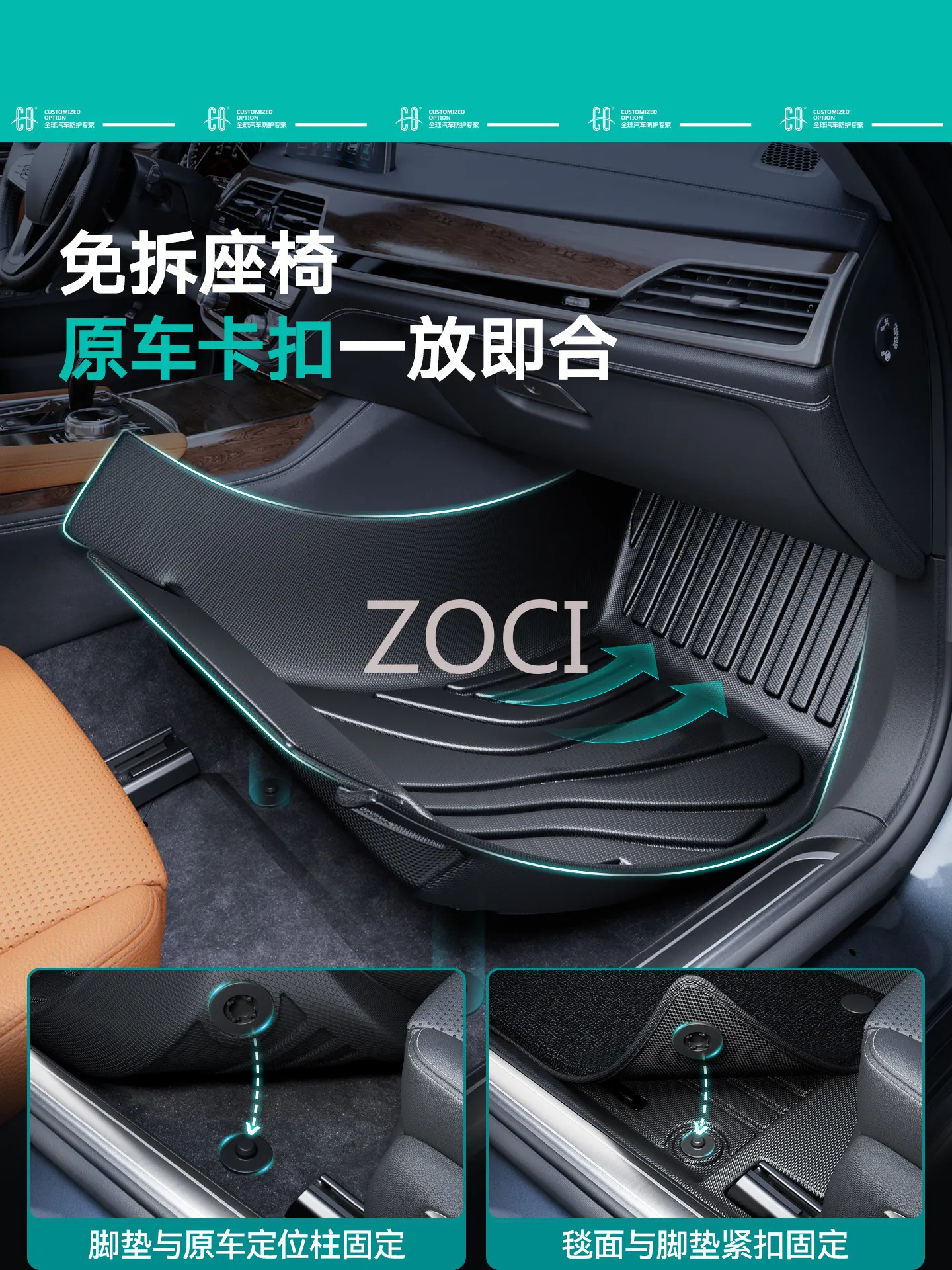 Коврики для пола автомобиля BYD Sealion 05EV 06EV 06DM-i 07EV, TPE, полное покрытие, аксессуары для салона, на заказ, защита от царапин (art.: 3920dab0dddbc) - 3920dab0dddbc