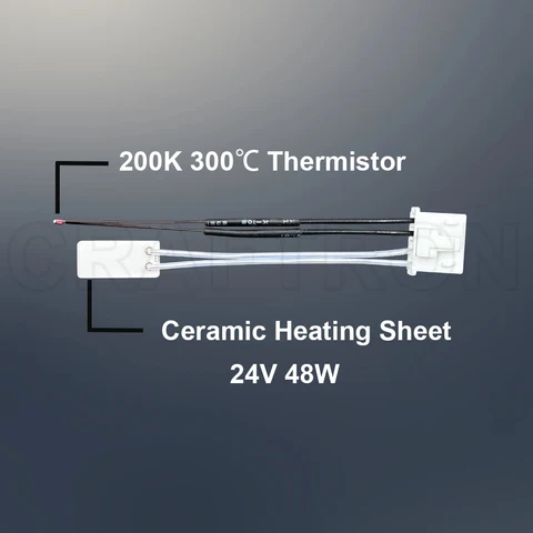 Thermistor Ceramic Heater For Anycubic Kobra S1 Upgrade Hotend 24V 48W Heating 200K Thermistor for Anycubic Kobra S1 Print Head