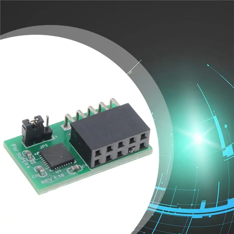 Высококачественный модуль безопасности Exquisite-For Supermicro AOM-TPM-9670V, совместимый с 10-контактным TPM 2.0, процессор безопасности для Trusted Platform Module TP M2.0 (art.: 3920db072f5a9) - 3920db072f5a9