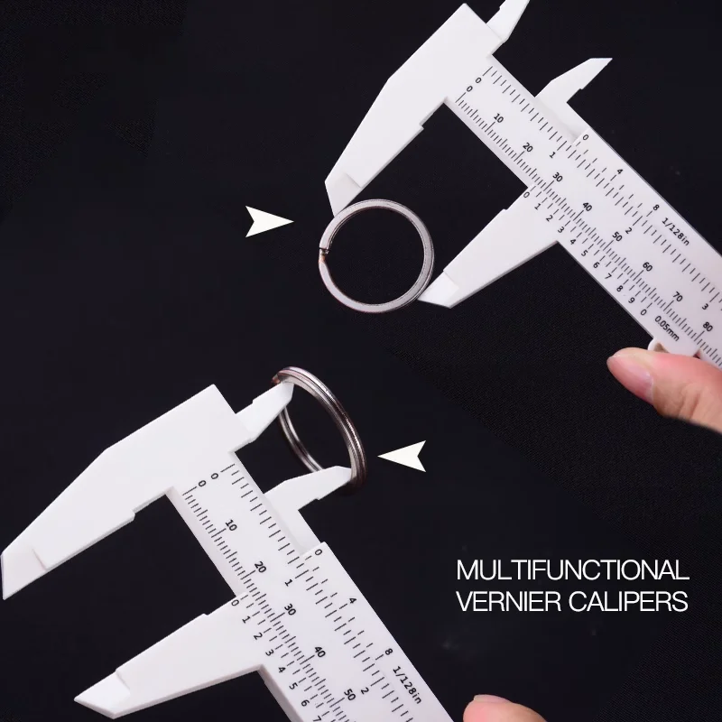 Портативный 150 мм пластиковый измерительный штангенциркуль для бровей PMU
