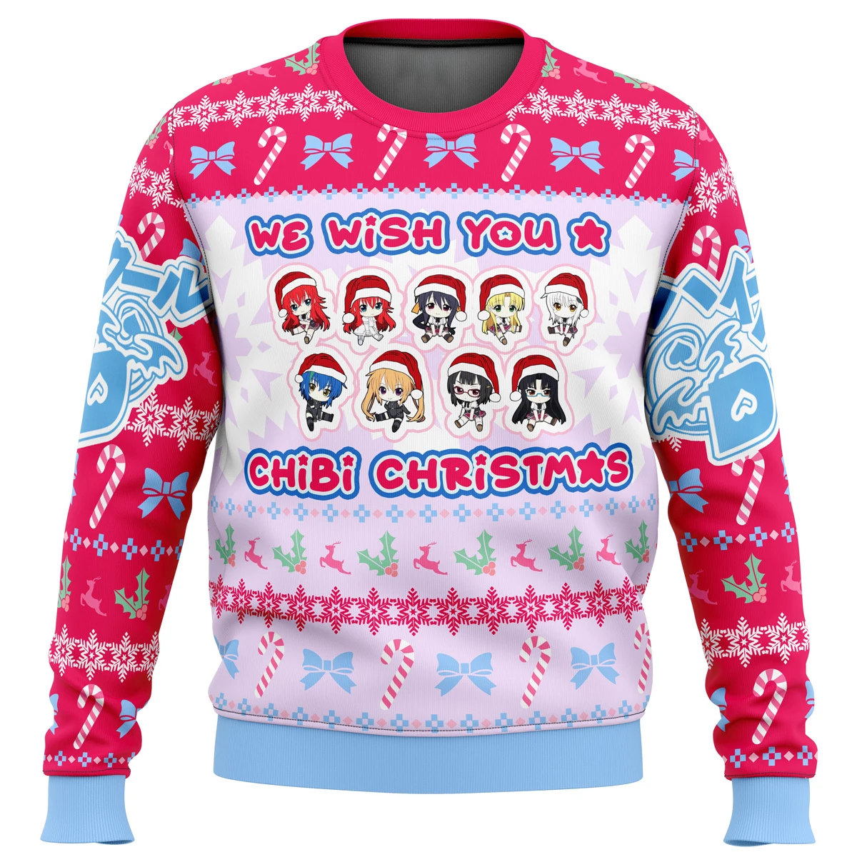

High School DXD Dreaming His Own Harem Ugly Christmas Sweater Christmas Sweater gift Santa Claus pullover men 3D Sweatshirt and