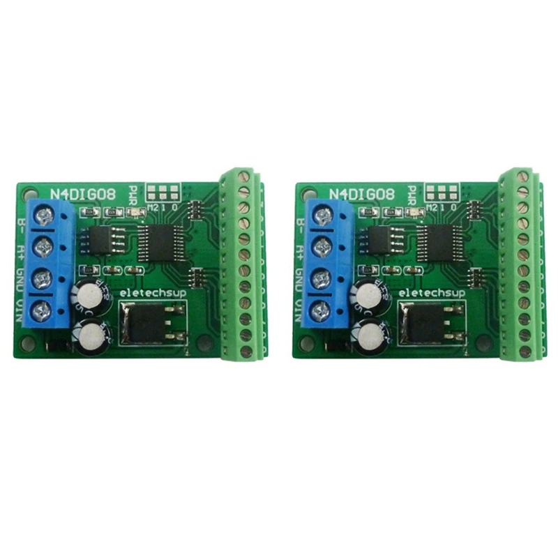 

2X 8Ch вход/выход цифровой переключатель TTL Lvttl CMOS RS485 IO модуль управления Modbus Rtu плата для Реле PLC (с клеммой)