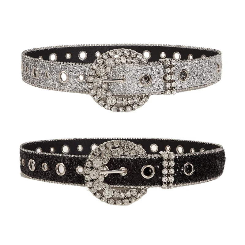 

Adult Bling Belt with Light Luxurious Ladies Locomotive Waistband