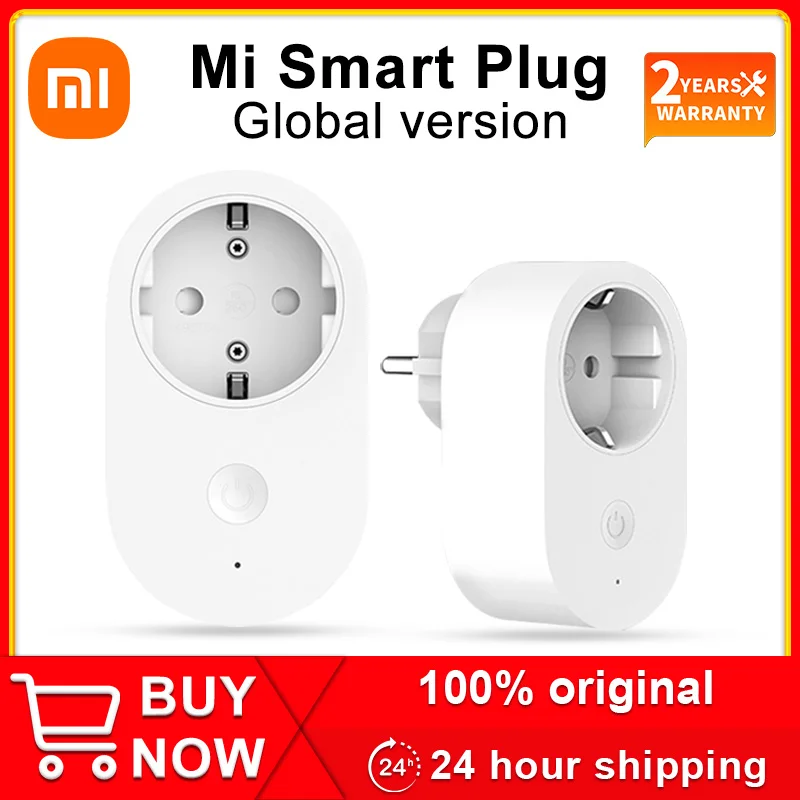 Original Xiaomi Mi Smart Plug Basic WiFi Global Version 16A EU Power Adapter Wireless Switch Socket Can Be Used With MI Home APP