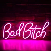 ineonlife neon sign led bad bitch personality for wall usb bedroom home decorations party bar christmas room decor