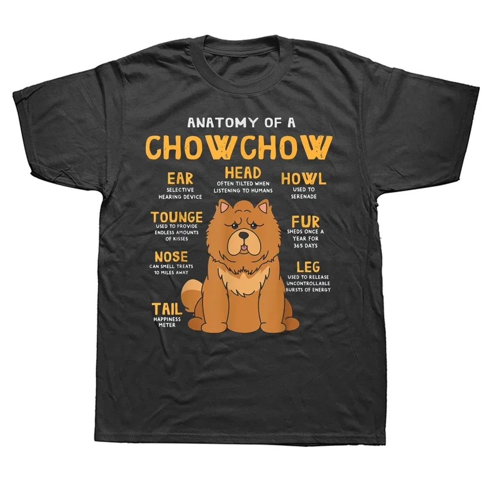 Chow Funny Anatomy T-Shirt Хлопок