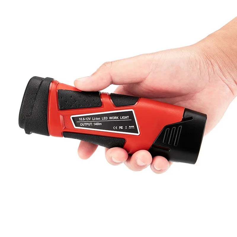 

Портативный светильник Worning, рабочий светильник, фонафонарь льник для Milwaukee 10,8 V 12V M12, литий-ионный аккумулятор, бесплатная доставка