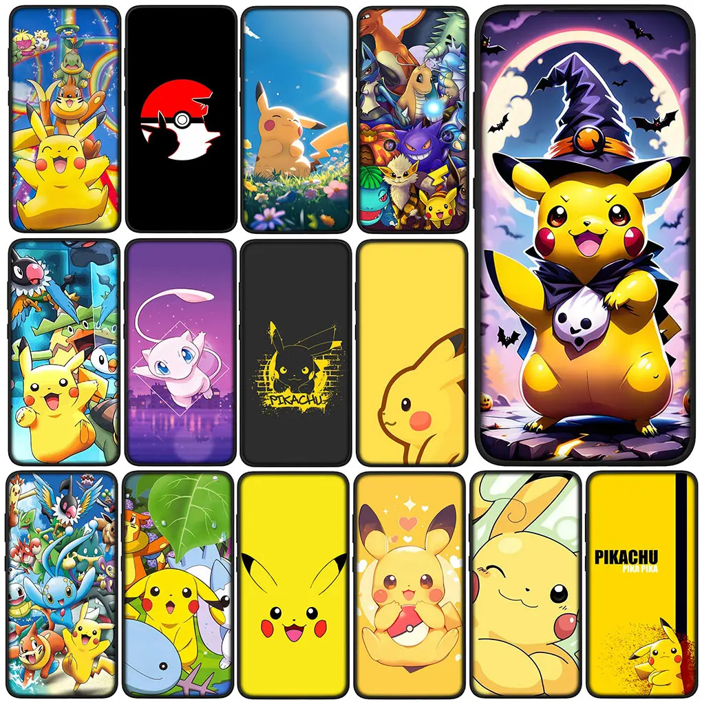 Mewtwo P-Pokemons GO P-Pikachus Phone Cover Case for Xiaomi Redmi Note 10 12 Pro Max 10A 10C 12C 10X 12s 10S 8T C Soft Casing