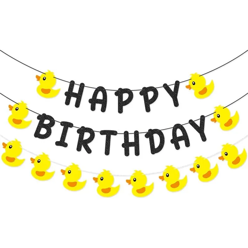 Гирлянда из резины в виде утки для украшения дня рождения
