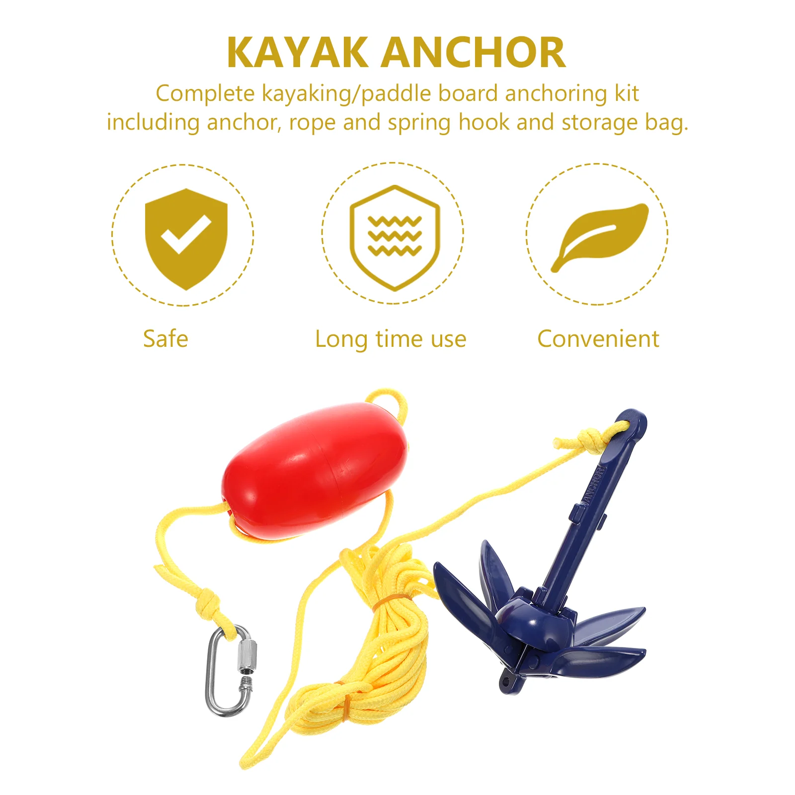 1 комплект якоря для каяка портативный складной якорный буй каноэ лодки якорь