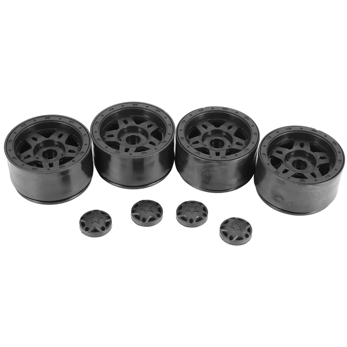 4 шт. пластиковый Beadlock 2 ступица колеса диски для 1/10 RC гусеничного автомобиля