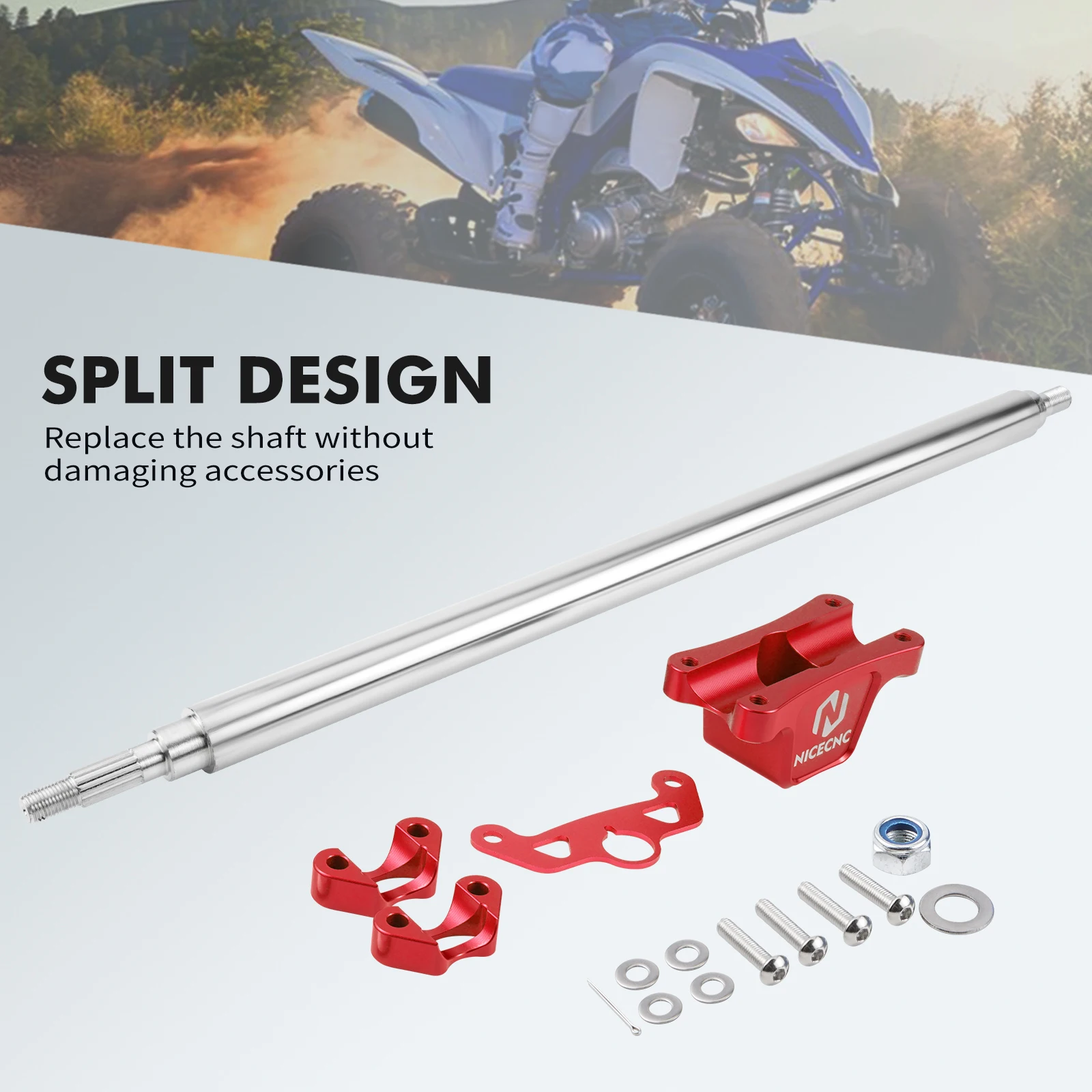 Вал рулевого стержня NICECNC ATV 28 мм для Yamaha Raptor 700 YFM700 700R YFM700R 2013-2022 SE 2014-21 аксессуары