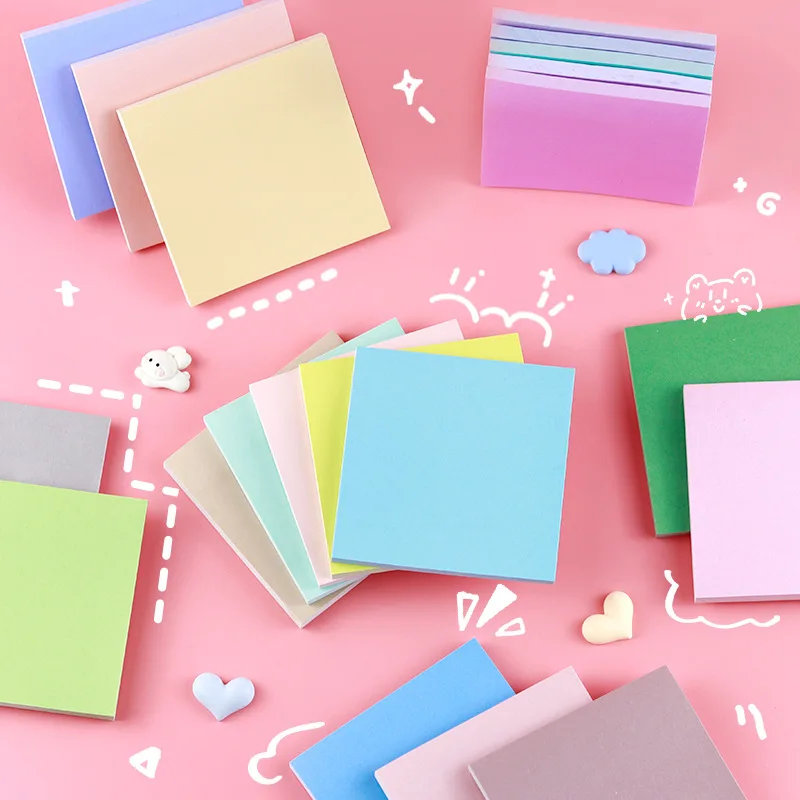 

50sheets Kawaii Sticky Notes Notepad Stationery Supplies Office Accessories School Supplies Bookmarks Color Markers Sketchbook