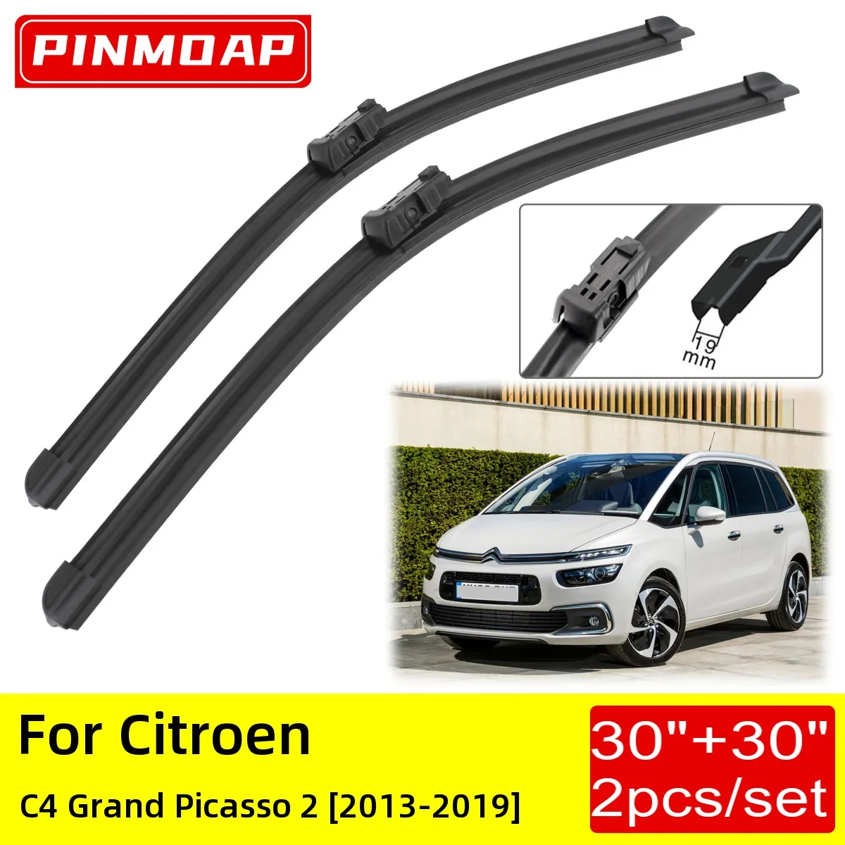 

Для Citroen C4 Grand Picasso 2 2013 2014 2015 2016 2017 2018 2019 передние щетки стеклоочистителя, щетки, резак, аксессуары