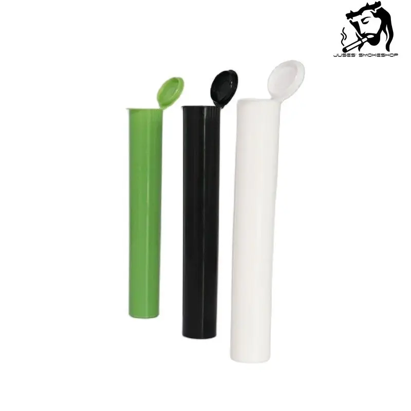 

JUSES' SMOKESHOP New 100pcs 120mm Waterproof Anti-odor Sealed Container with Lid Cigarette Storage Tube Weed Storage Gifts