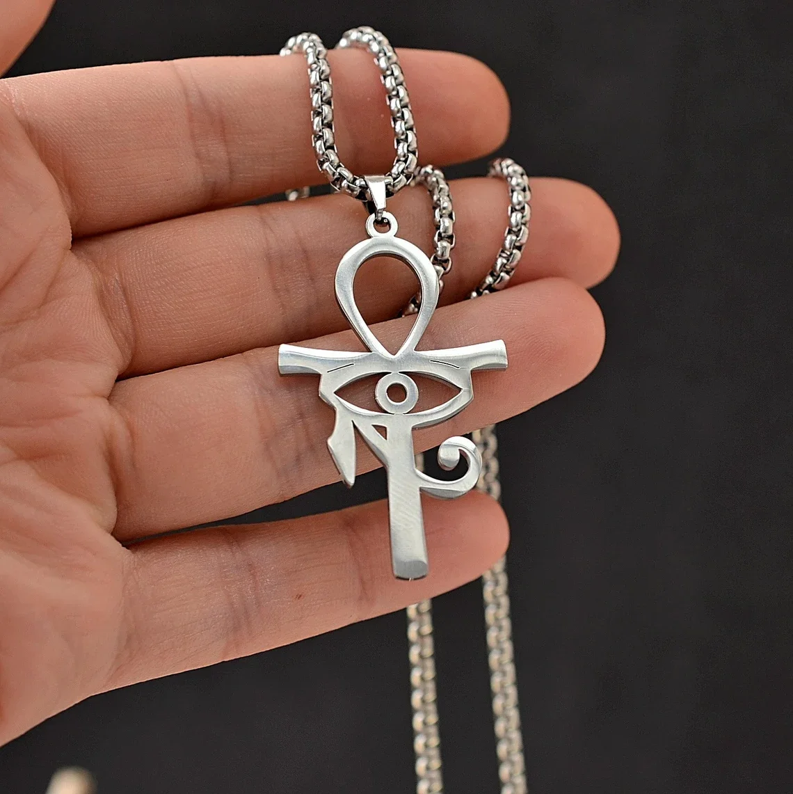 Модное ожерелье из египетского орнамента неувядающее египетское нержавеющей