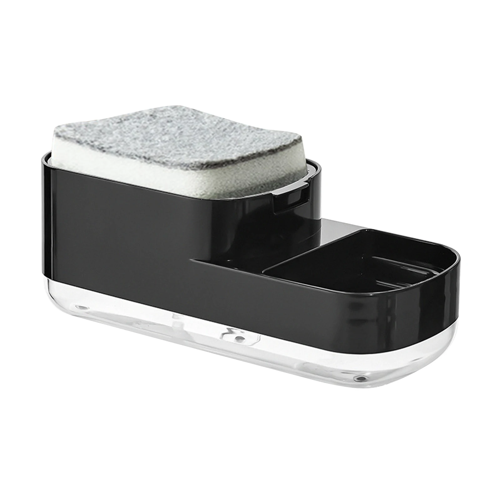

For Kitchen Detachable Liquid Home With Sponge Easy Clean Press Pump Space Saving Durable Countertop Dish Soap Dispenser Sink