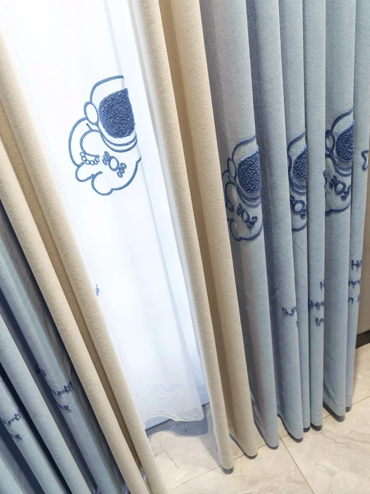 Милый мультяшный астронавт с вышитым узором для мальчиков детские комнаты