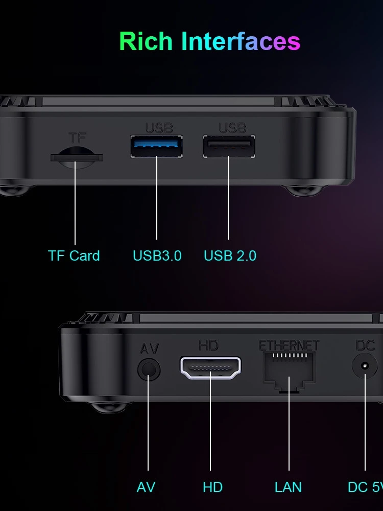 Четырёхъядерный процессор Cortex A53 13 дюймов поддержка 8K видео 4K HDR10 + двойной Wi-Fi BT
