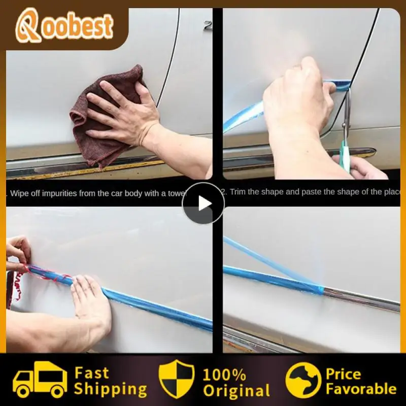 

Interior Clearance Trim Chromium Plated Bright Strip No Drilling Required Protective Cover Car Rim Modeling Flexible Strip Door