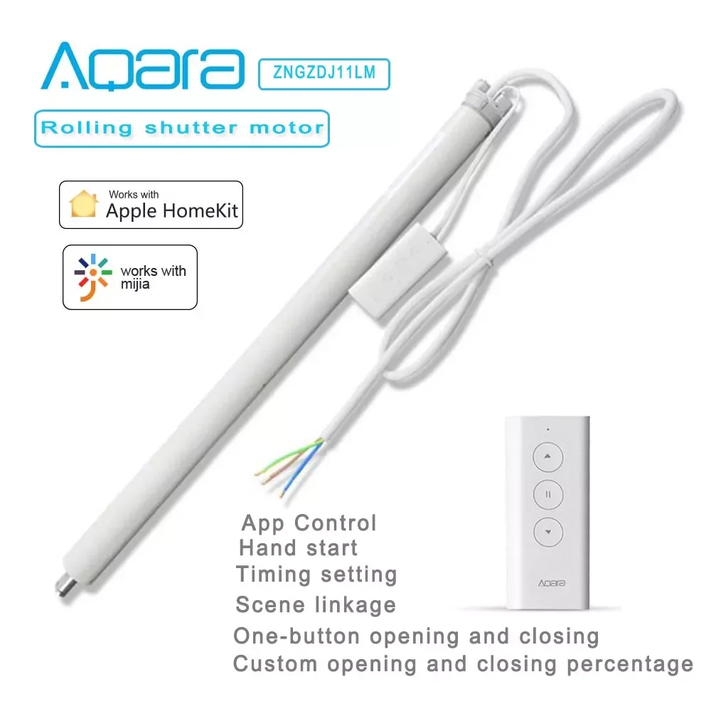 

NEW2023 Original Smart Rolling Shutter Curtain Motor Zigbee Smart Home APP Control Wifi Version Automatic Curtain Control