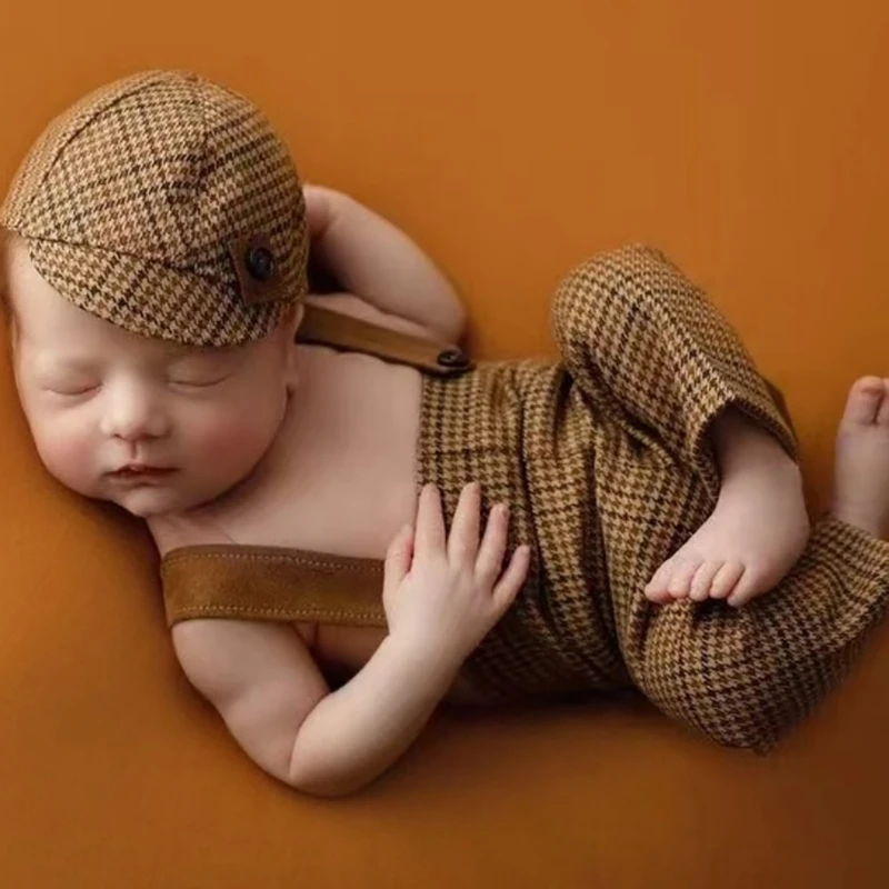 1 комплект одежды для фотосъемки новорожденных маленьких мальчиков шапка с