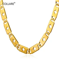 collare cross box link chain men necklace 316l stainless steel gold color hippie men jewelry christian necklace n252