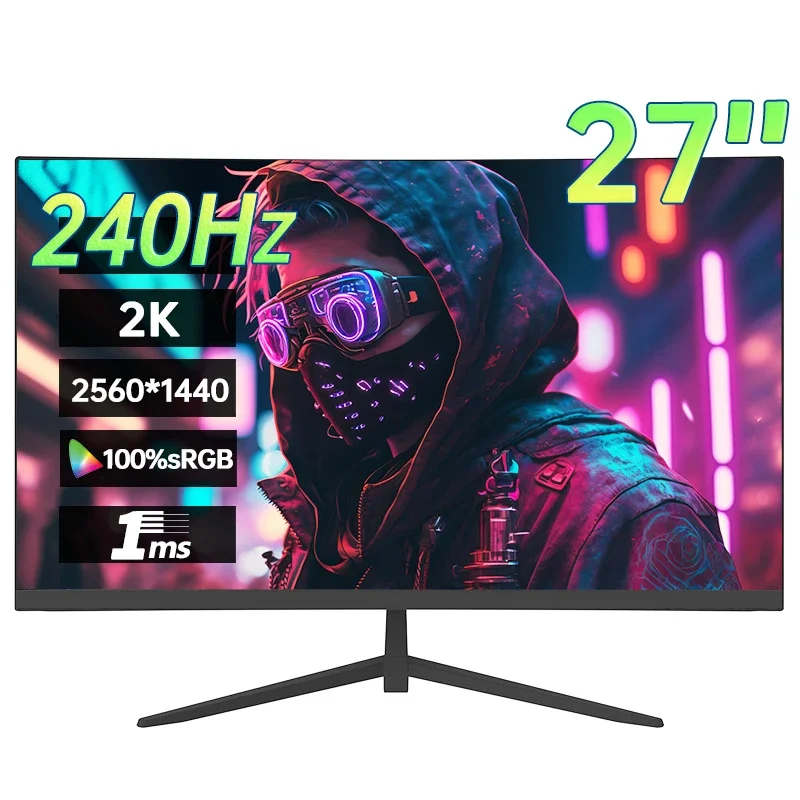 Настольный монитор 27 дюймов 2K 240 Гц 2560*1440 HDR 100% SRGB 1MS ...