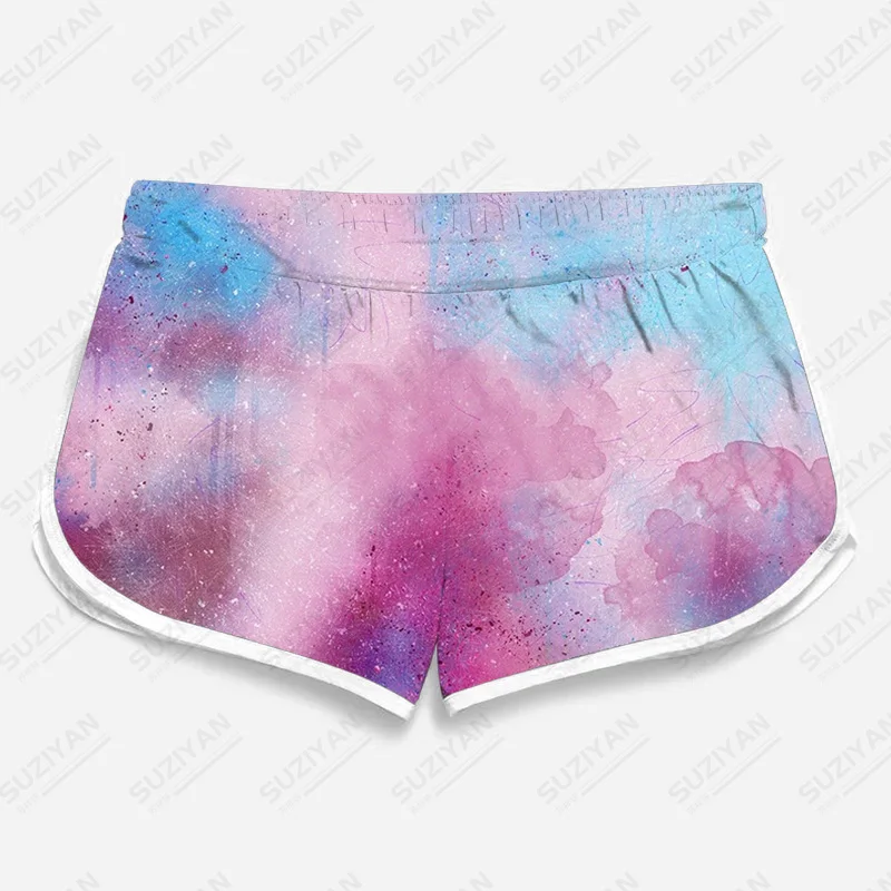 

Classic Ladies Summer Women Casual Summer Workout Super Stretch Waist Fitness Home Shorts Waistband Correndo Solid Beach