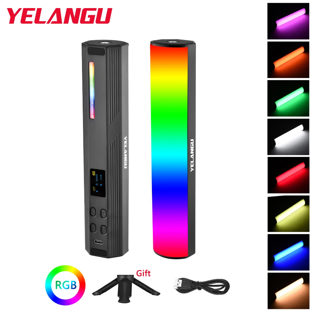 

Mini Handheld LED Light RGB 2500-9000K Stick Tube Stick Photography Light Magnet Photographic Lighting for Video Vlog Fill Light