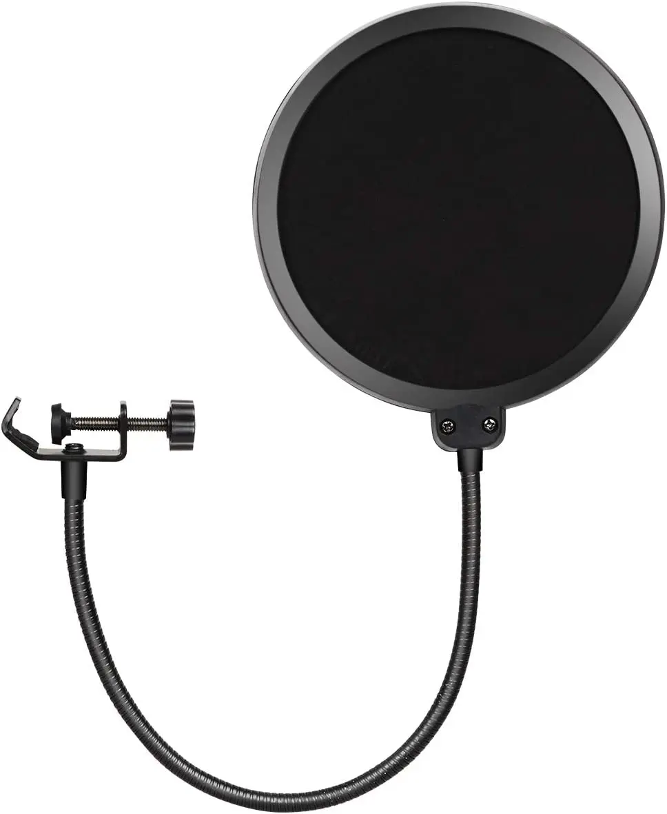 

Профессиональный микрофон Depusheng, поп-фильтр, двухслойная запись, прочный двухслойный студийный зажим, микрофон, аксессуары для ветрового стекла