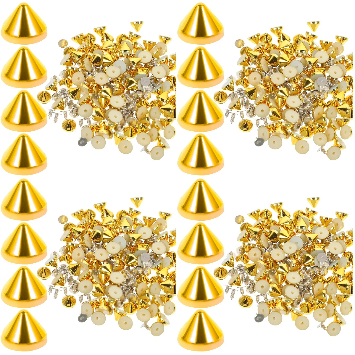 

400 Bag Spikes Accessories Rivet Spike Craft Clothing Stud Decors Shoes Spike