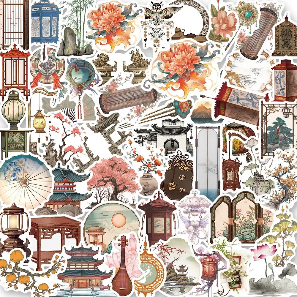 

10/50PCS Antique small things sticker mobile phone coffee cup notebook toy car pvc waterproof guitar sticke from trunk sticker