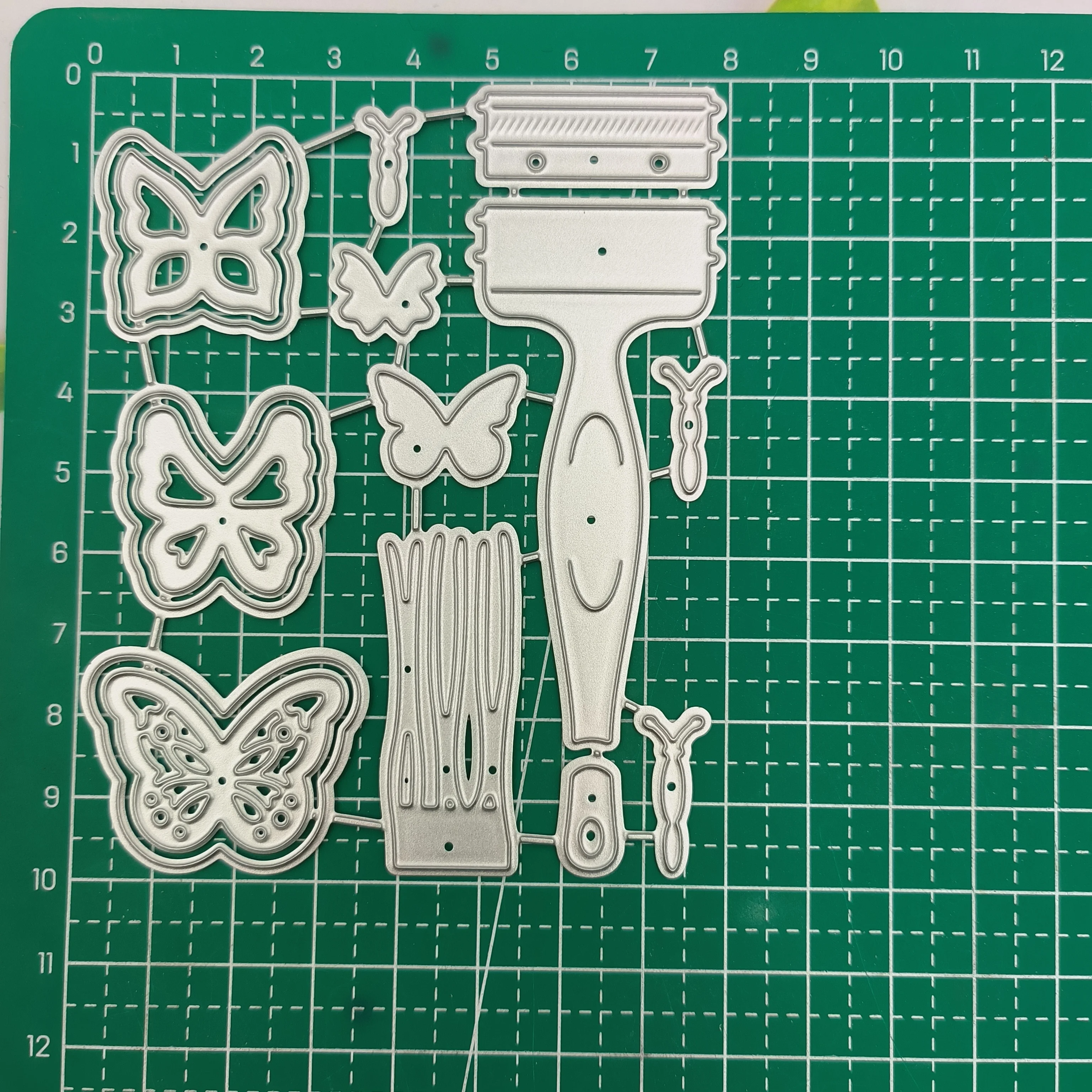 

Металлические пресс-формы в виде бабочки и кисти, Новое поступление 2023, формы «сделай сам», шаблон для изготовления бумаги для скрапбукинга, украшения ручной работы