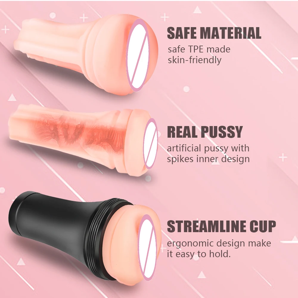 Реалистичная Вагина 10 режимов Мужской мастурбатор 3D текстура Вибратор большой