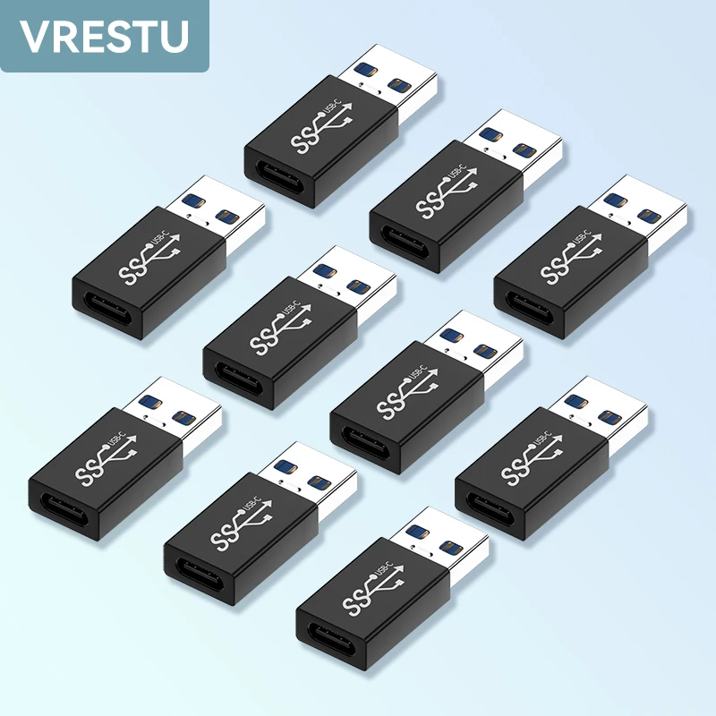 Адаптер для USB Type-C на USB «штырь-гнездо», 10 ГБ