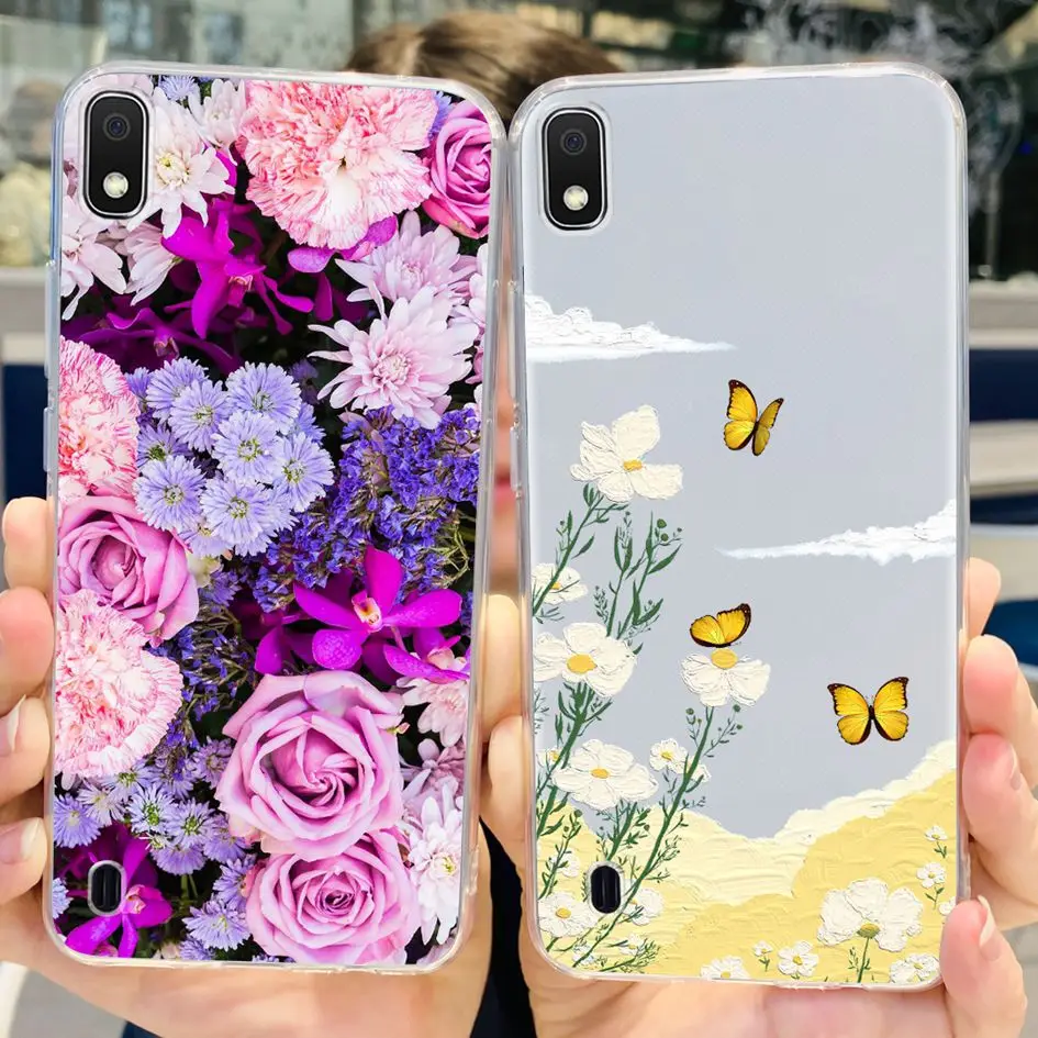 Чехол для Samsung Galaxy A10, яркий прозрачный чехол с цветами для телефона Samsung Galaxy A10s, A 10 S, A107F, A105, задняя крышка, чехол Чехол для Samsung Galaxy A10, яркий прозрачный чехол с цветами для телефона Samsung Galaxy A10s, A 10 S, A107F, A105, задняя крышка, чехол