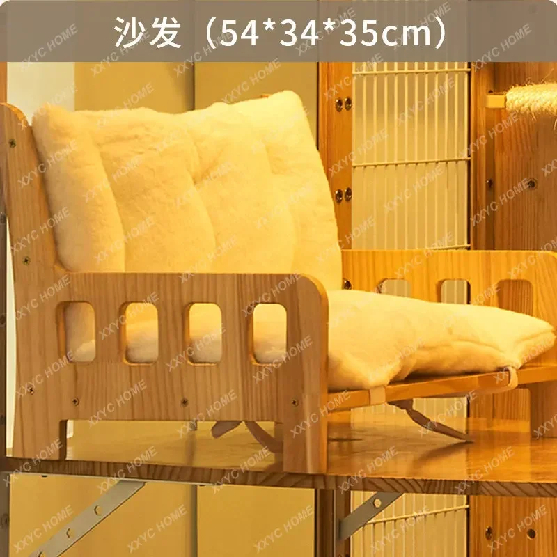 Роскошная интерьерная вилла с изображением кота Весенняя стойка для