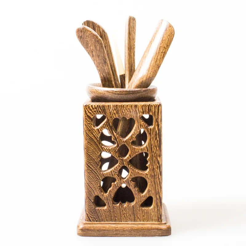 

[Fun Pavilion] набор из шести предметов с дверной рамой для чайной церемонии из бамбука и дерева