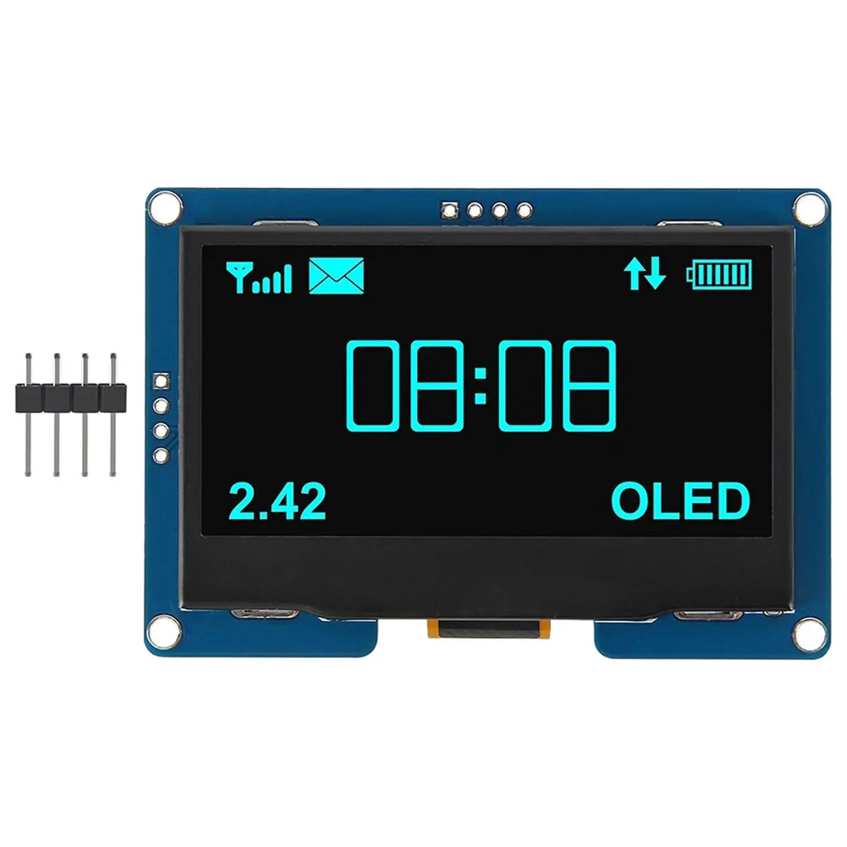 Фото # Модуль OLED-дисплея 27I, 2 шт., 2,4-дюймовый OLED-дисплей 128x64 SSD1309 для Arduino (ABS) №3
