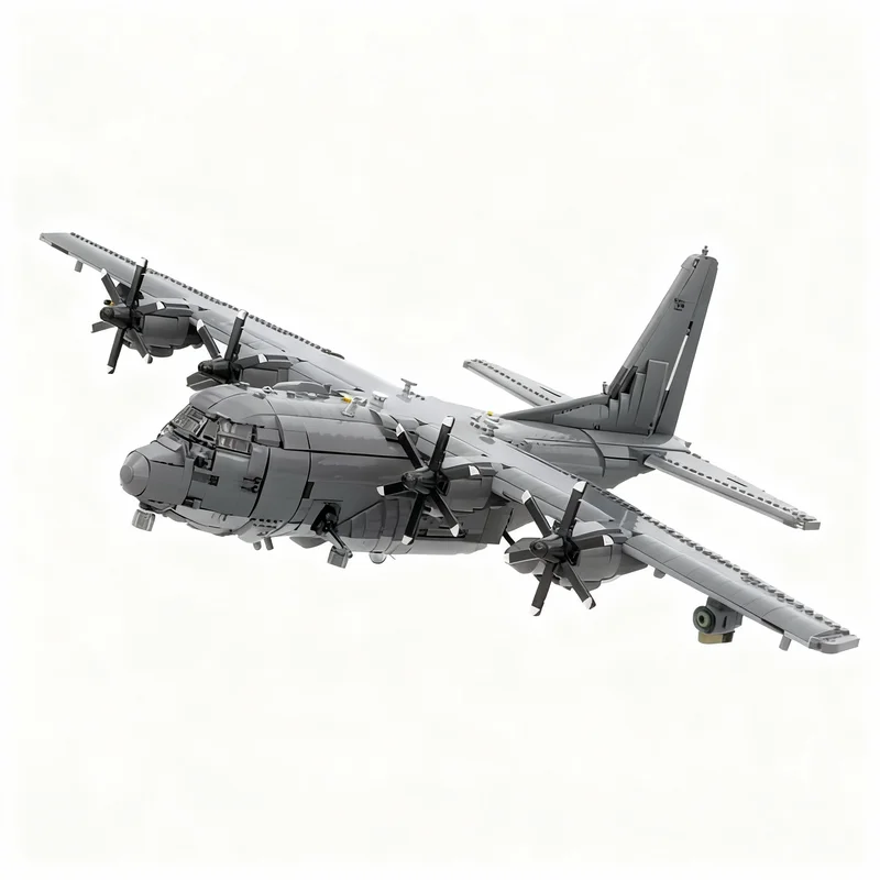 Фото 5402 детали MOC Lockheed AC-130J Ghost Rider: Конструктор Creator Expert, модель для сборки, игрушка, рождественский подарок, идея для творчества своими руками №1